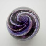 Ashes in Circular Memorial Paperweight