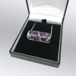 Large Ashes Glass Bar Memorial Necklace