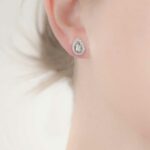 Small Teardrop Crystal Stud Earrings