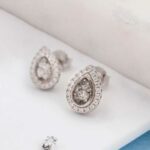 Small Teardrop Crystal Stud Earrings