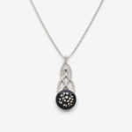 Celtic Round Memorial Cremation Ashes Necklace