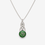 Celtic Round Memorial Cremation Ashes Necklace