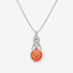 Celtic Round Memorial Cremation Ashes Necklace