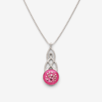 Celtic Round Memorial Cremation Ashes Necklace