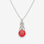 Celtic Round Memorial Cremation Ashes Necklace