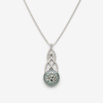 Celtic Round Memorial Cremation Ashes Necklace
