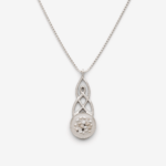 Celtic Round Memorial Cremation Ashes Necklace