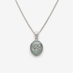 Classic Oval Cremation Ashes Memorial Necklace
