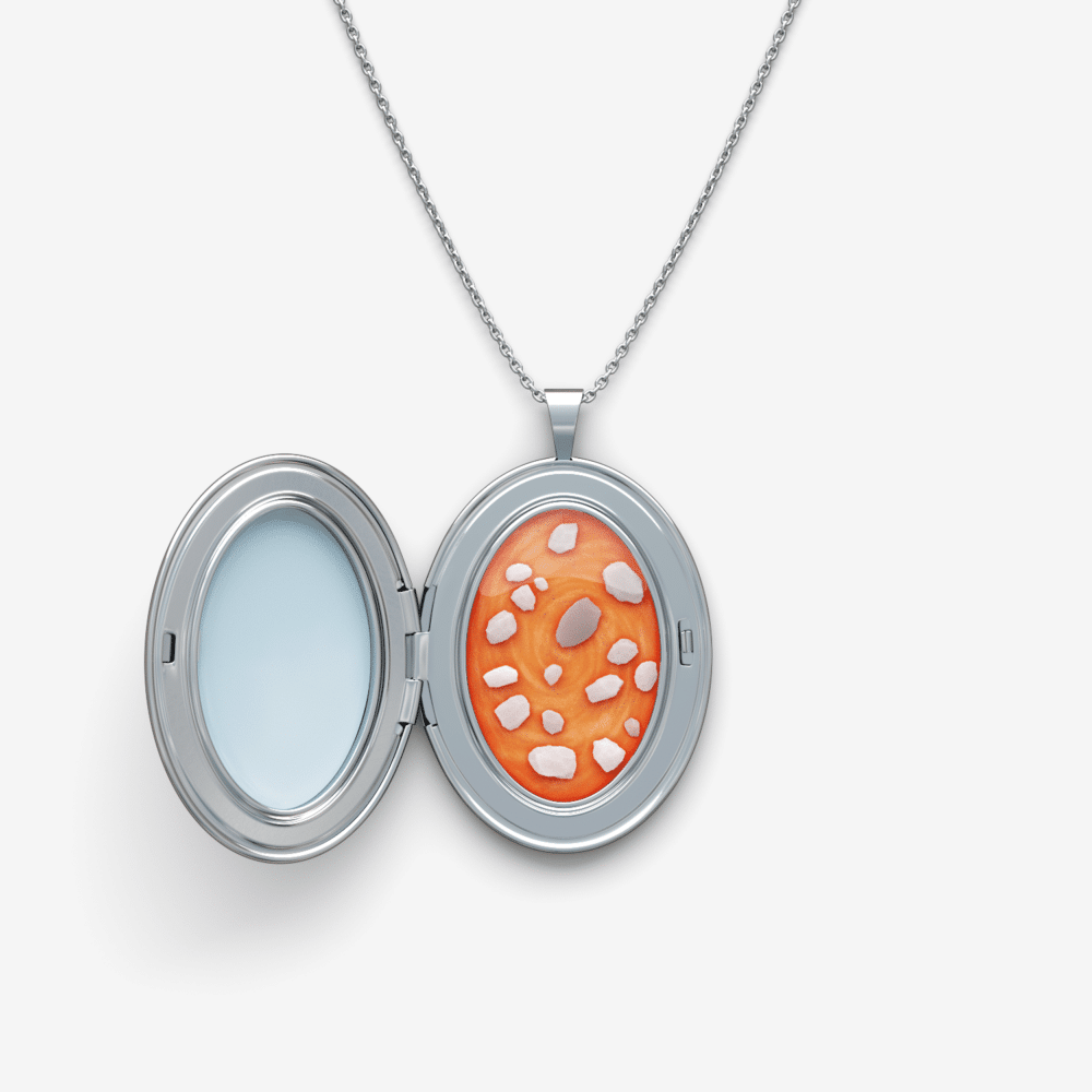 Silver & Diamond Engraved ‘Mum’ Memorial Ashes Locket