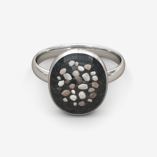 Timeless Oval Memorial Ring - Black