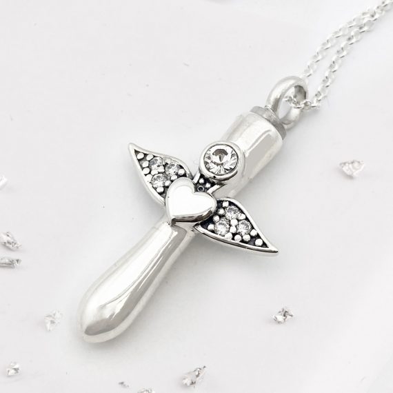 Silver Vial Pet Paw - Cremation Necklace - Ash Jewelry – Cherished Emblems