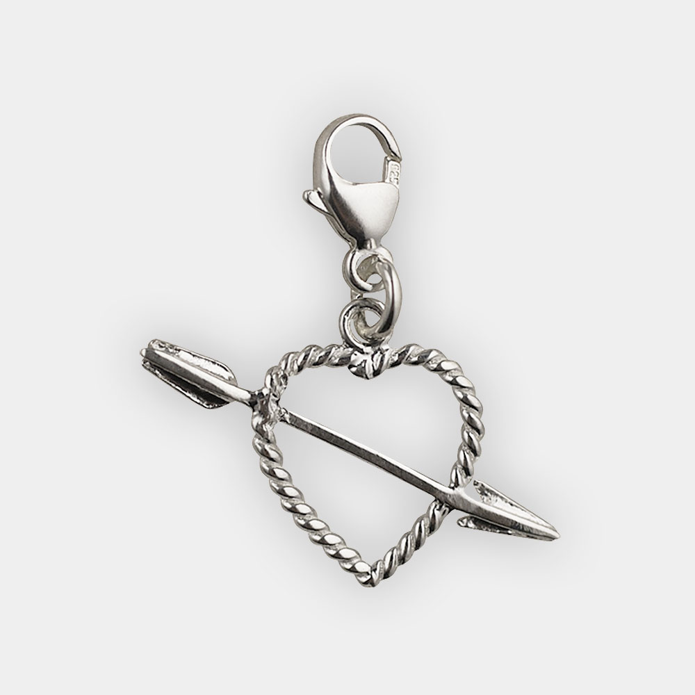 Cupids Arrow With Heart Charm