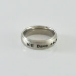 Titanium – Shoulder Cut Dome Profile Ring