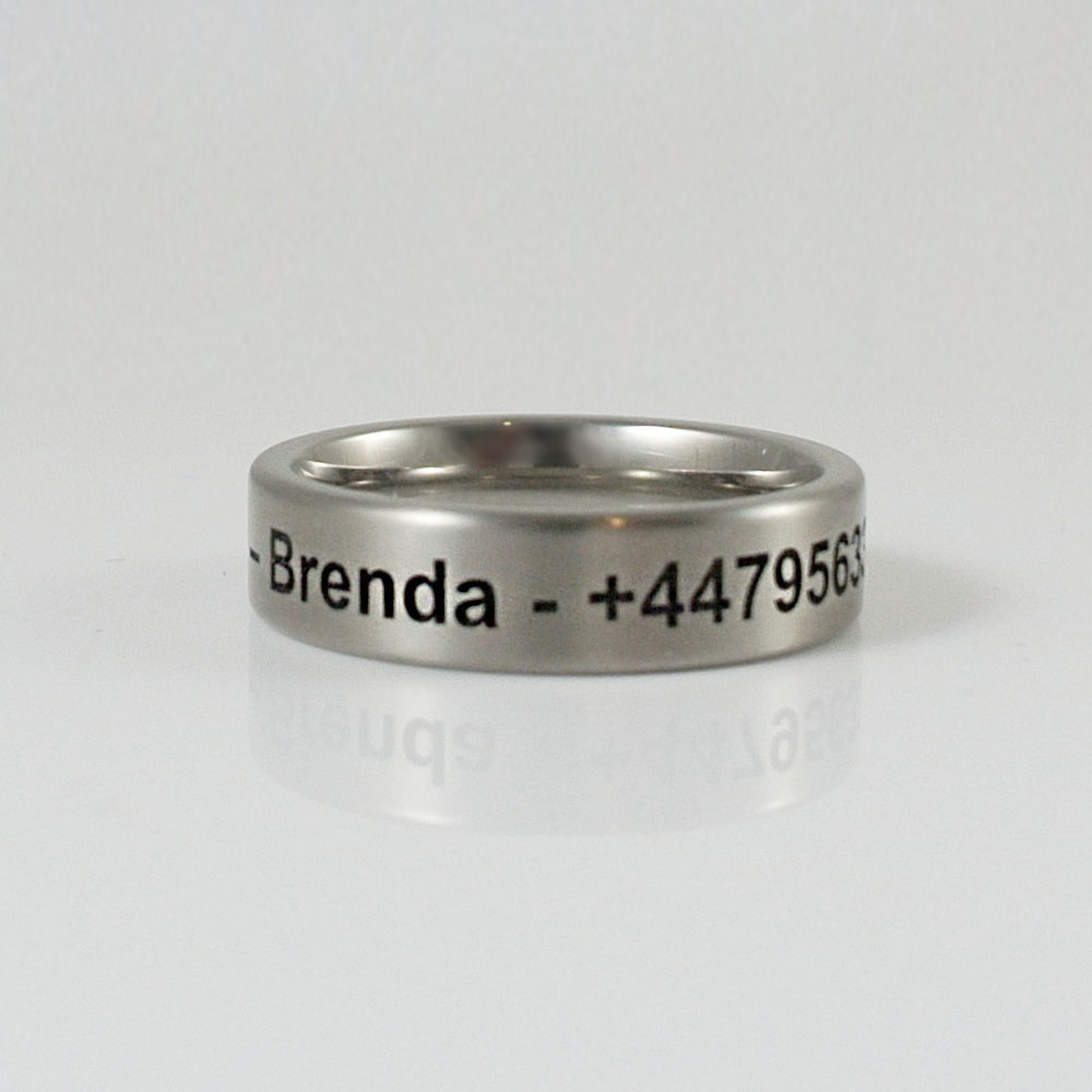 Titanium – Flat Profile Ring