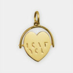 Spinning I Love You Heart Charm