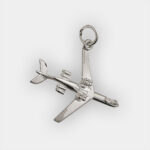 Sterling Silver Aeroplane Charm