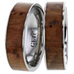 'True Love' Thuya Wood Titanium Ring