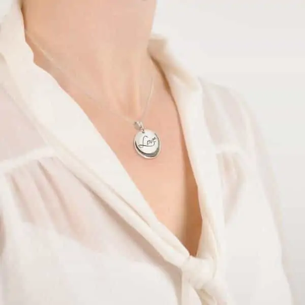 ‘Love is Love’ Fingerprint Necklace
