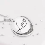 ‘Love is Love’ Fingerprint Necklace