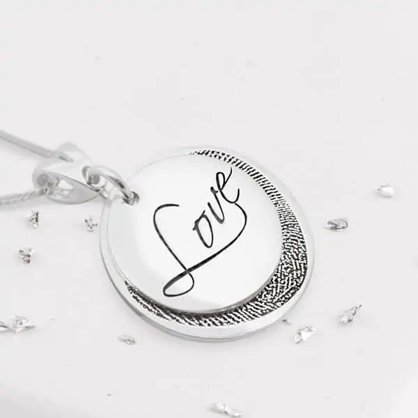 ‘Love is Love’ Fingerprint Necklace