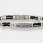 In Case of Emergency, Titanium and Black ID Bracelet