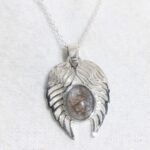 Angel Wings Memorial Pendant - Silver