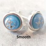 Circular Memorial Silver Earrings