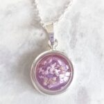 Circular Memorial Silver Pendant