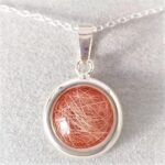 Circular Memorial Silver Pendant