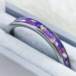 Memorial Tungsten Carbide Ring - Grape