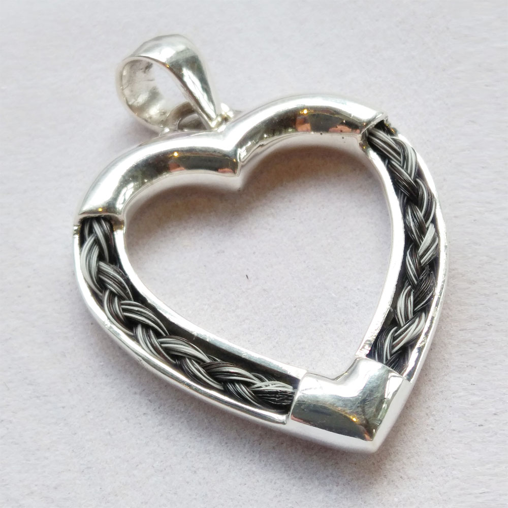 'Always in my Heart' Horse Hair Pendant