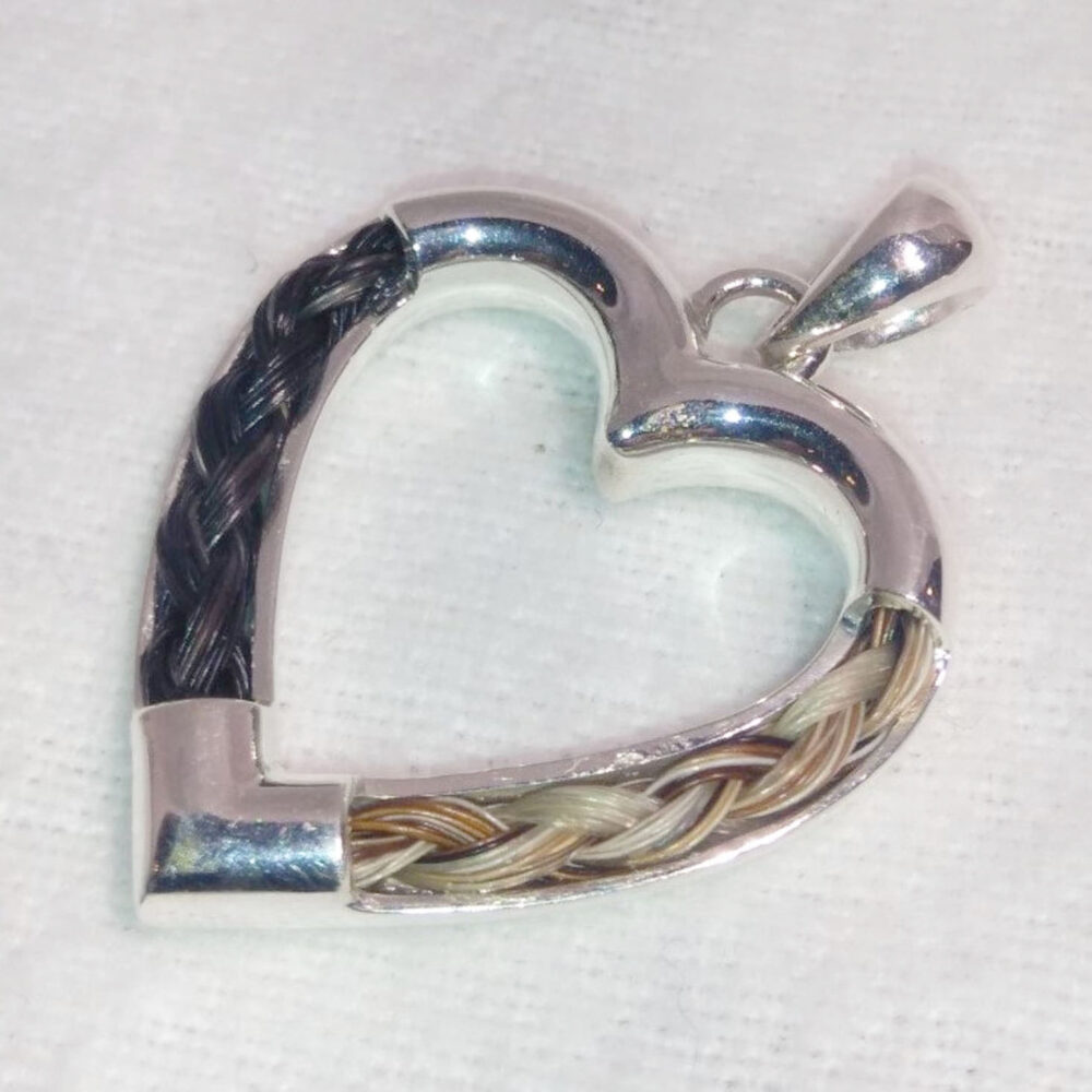 'Always in my Heart' Horse Hair Pendant