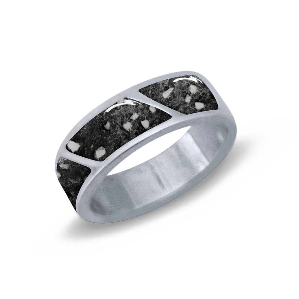 Sterling Silver Men's Triple Devotion Ring