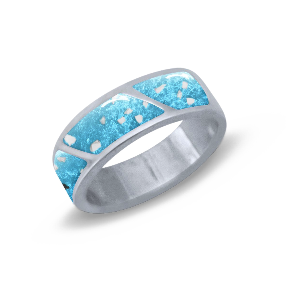 Sterling Silver Men's Triple Devotion Ring