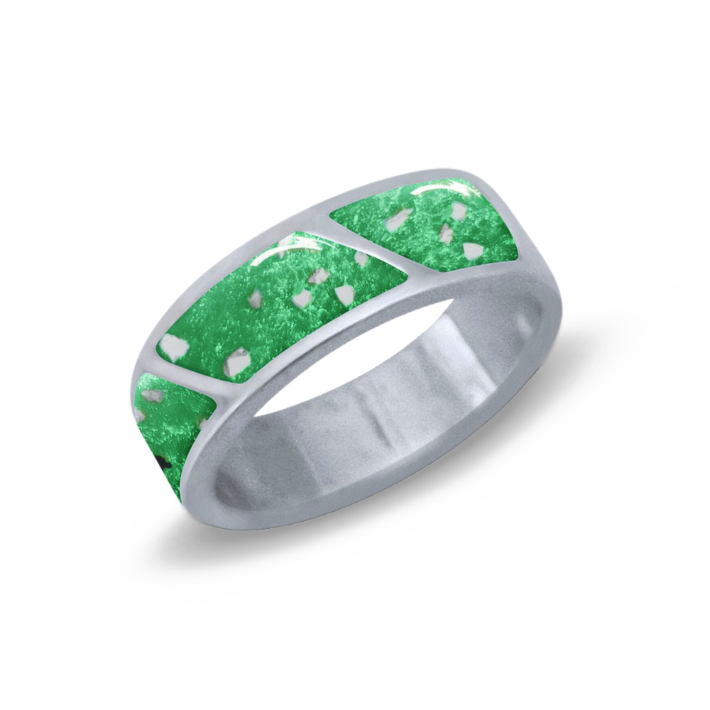 Sterling Silver Men's Triple Devotion Ring