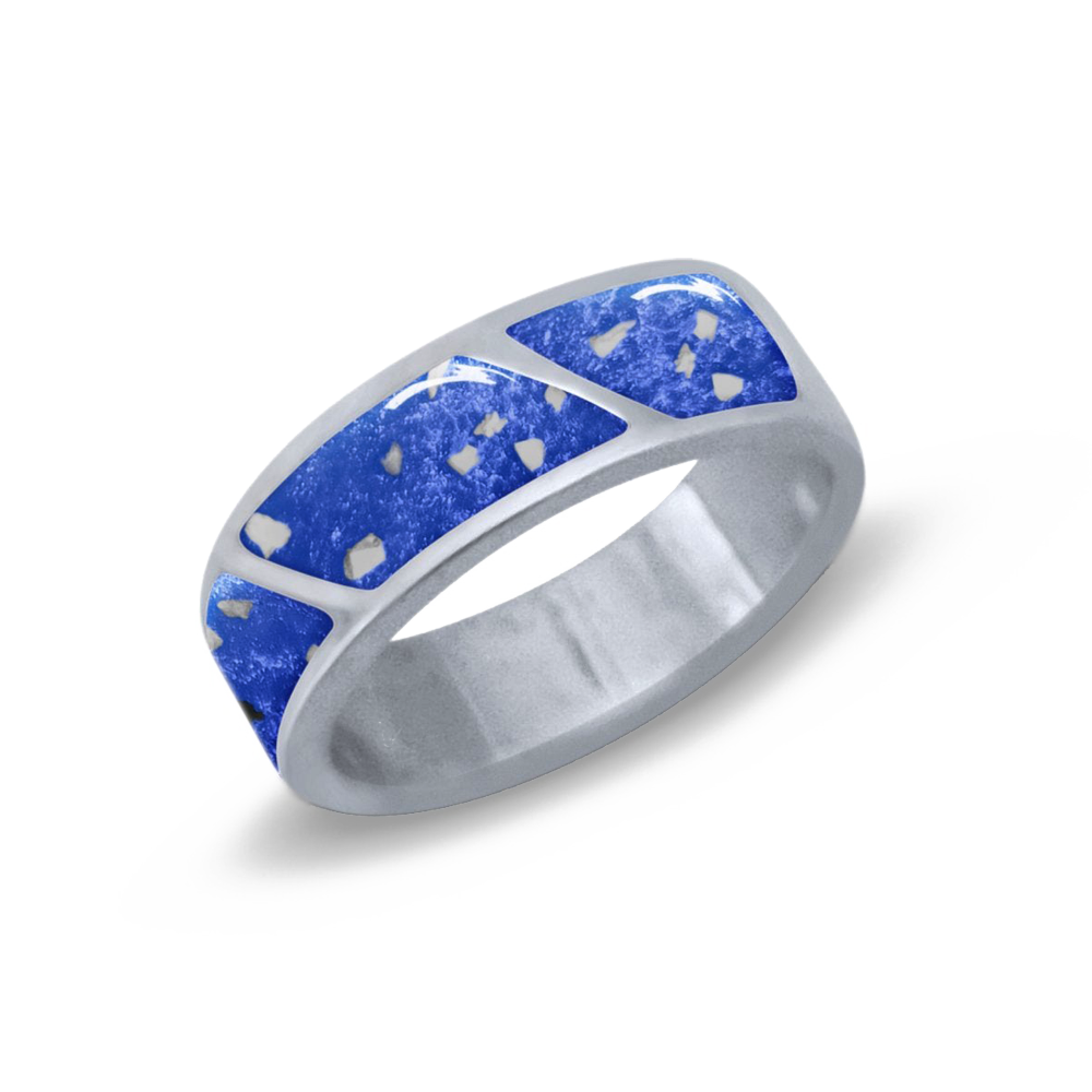 Sterling Silver Men's Triple Devotion Ring