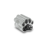 Memorial Pet Paw Charm Bead for Cremation Ashes or Hair
