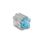 Memorial Pet Paw Charm Bead for Cremation Ashes or Hair