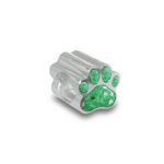 Memorial Pet Paw Charm Bead for Cremation Ashes or Hair