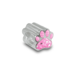 Memorial Pet Paw Charm Bead for Cremation Ashes or Hair
