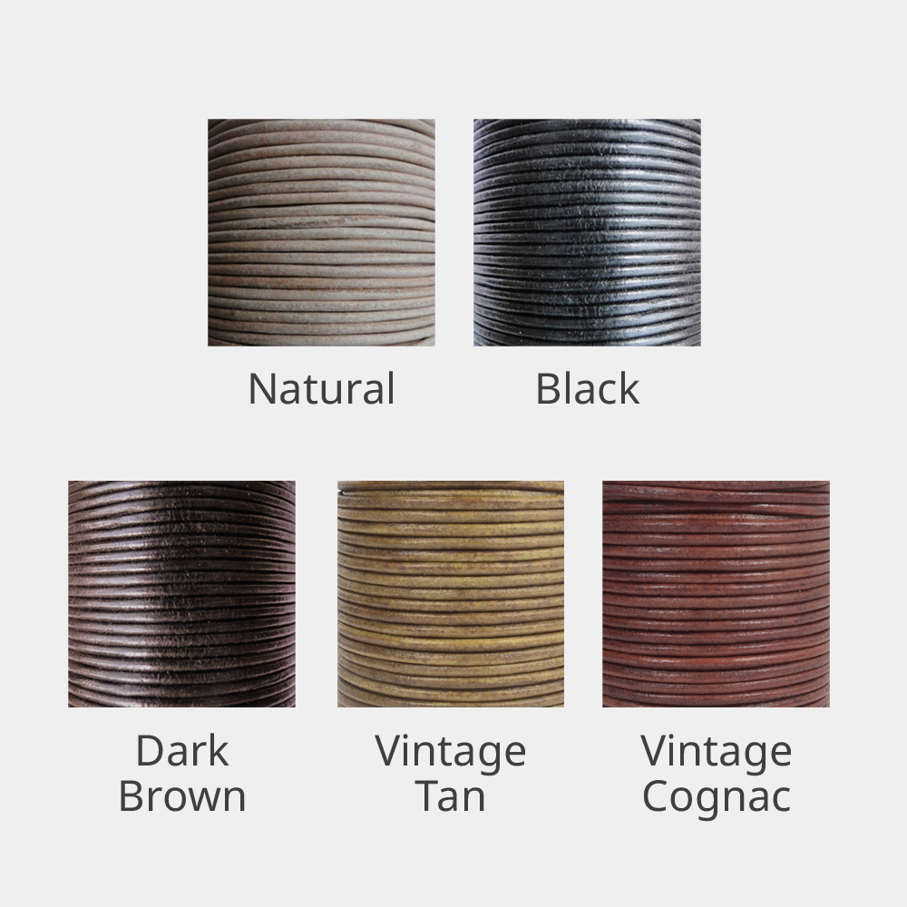 Two-Strand Leather Bracelet for Ashes or Hair in Heart Stainless Steel Clasp