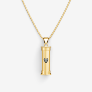 Heart Memory Pendant Capsule Gold