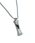 Silver Footprint Memory Pendant Capsule