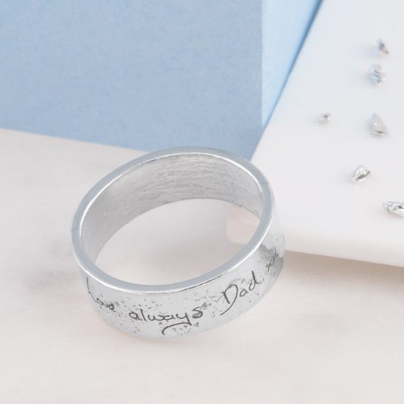 Memorial on sale handwriting ring