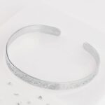 Silver Memorial Torque Bangle