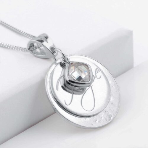 Ashes Imprinted Hope Pendant With Birthstone