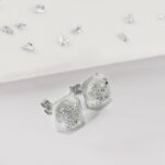 Crystarosin Square Stud Earrings