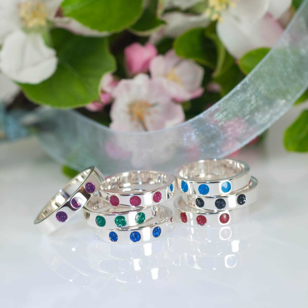 Crystallure Trilogy Memorial Ring 4mm diameter